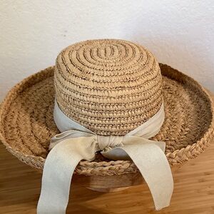 Cherokee Tan Straw Hat with Cream Band